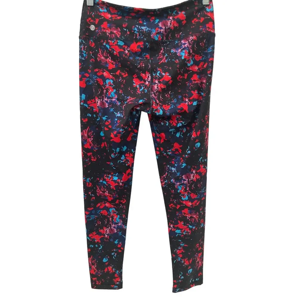 Z by Zella Black, Red & Blue Activewear Leggings Size Small - Picture 2 of 9